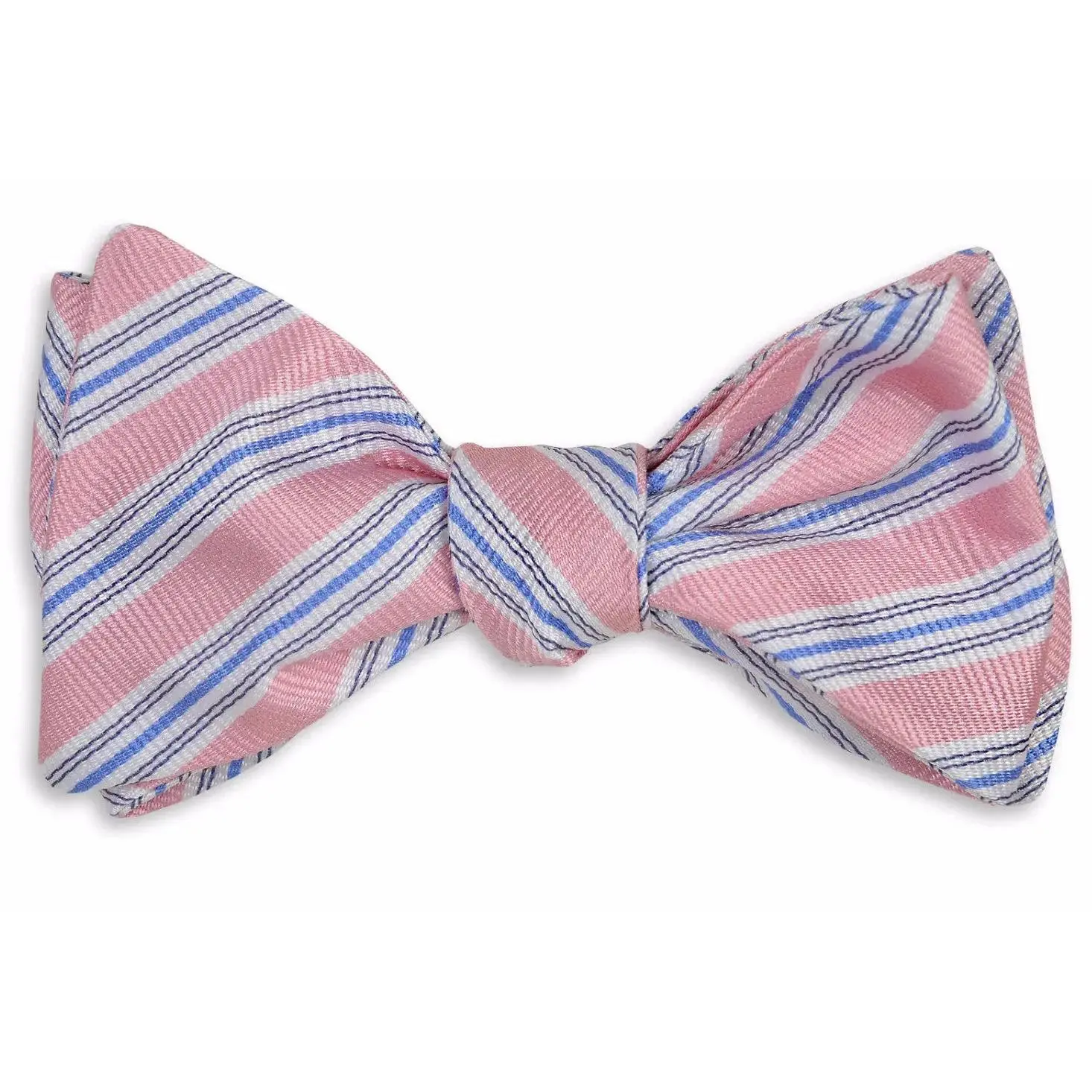 Spinnaker Pink Stripe Bow Tie