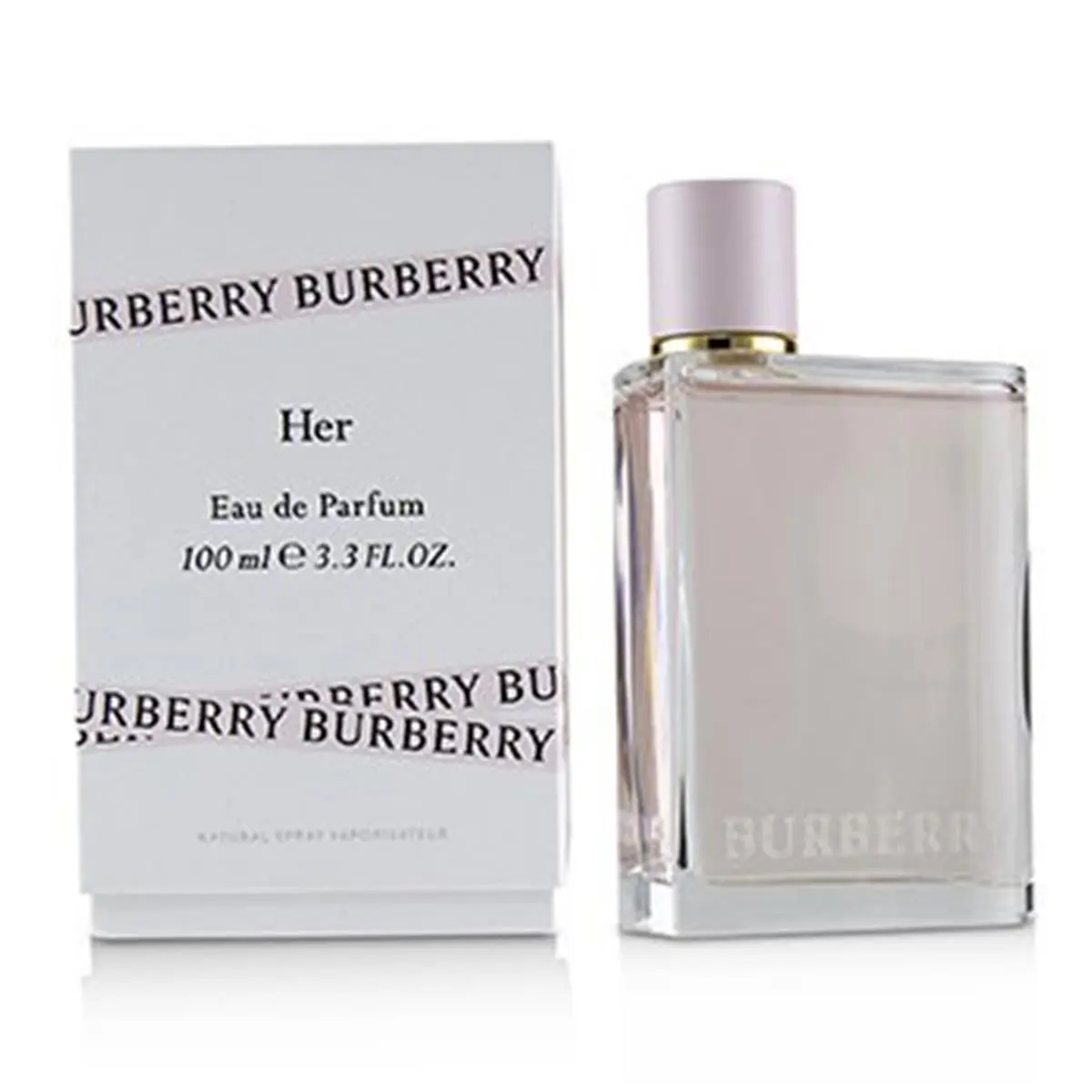 Women's BURBERRY Her Eau de Parfum Spray - 3.4 fl oz Fruity Floral Fragrance with Violet, Jasmine, Berry Blast Notes, Fruity Sweet Woody Scent, Enticing Fresh Aroma for Creative Individuals with Brave Spirit
