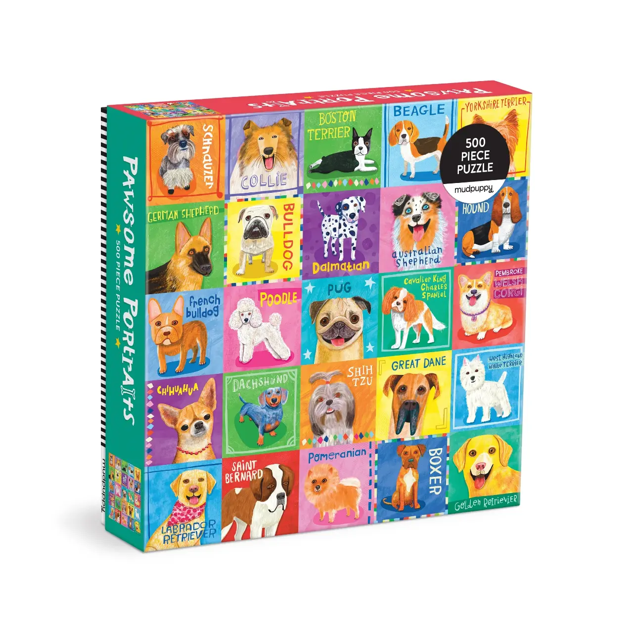 Pawsome Portraits Family 500 Piece Jigsaw Puzzle