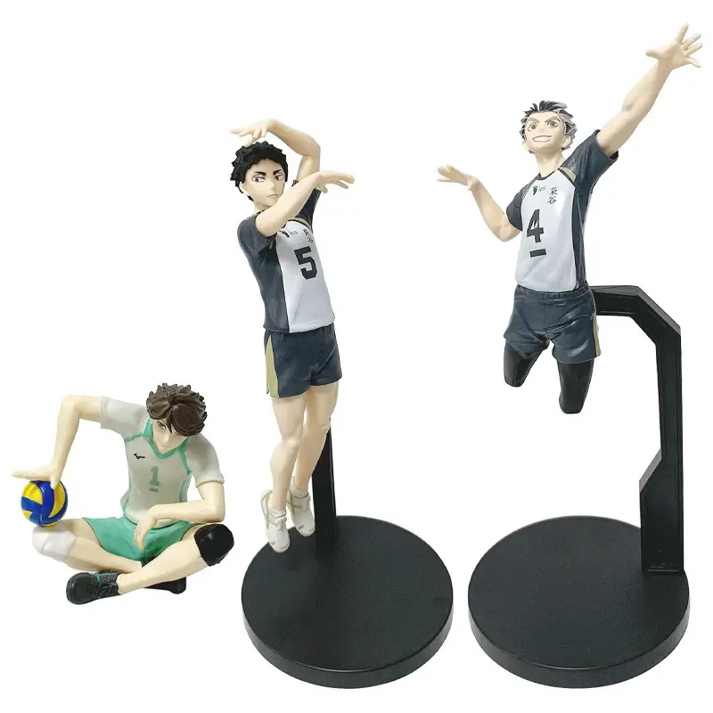 Palm-sized Oikawa Tetsu, Wood Rabbit Kotaro, Akaashi Kyoji figure, model, collectible toy