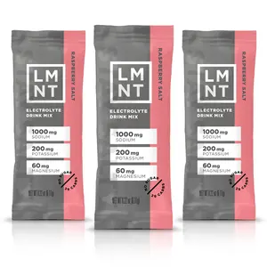 Drink LMNT LMNT Zero-Sugar Electrolytes - Raspberry Salt - Hydration Powder Packets | No Artificial Ingredients | 30 Sticks