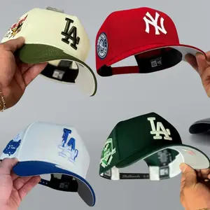 NY Yankees Adjustable Baseball Cap – MLB Snapback Flat Brim Hat with Embroidered Logo, Streetwear Hip Hop Fashion for Men Women, TikTok Trend
