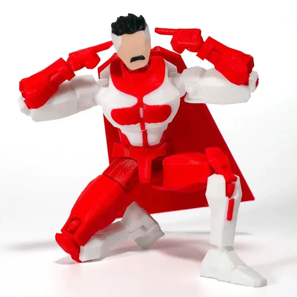 3D Printed Invincible 2.0 Superheroes Anime Multi-Jointed Shapeshift Toys Action Figures Mannequin Model Ornaments Gifts
