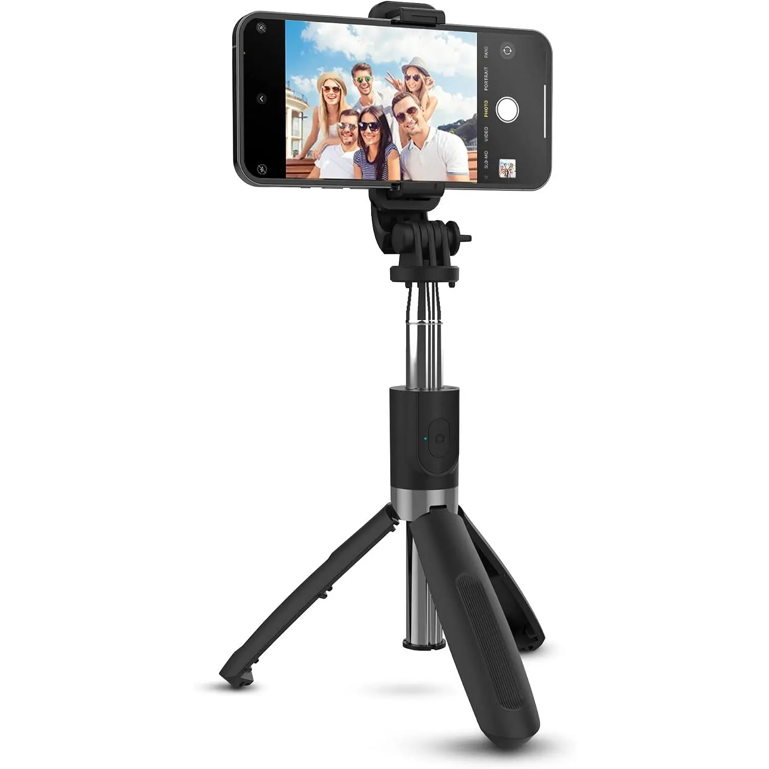 HyperGear Snapshot Phone Tripod Stand, 39" Selfie Stick for iPhone Tripod, Cell Phone Stand for Recording w/Bluetooth Remote, Selfie Stick for Android Portable Holder for Filming, Vlogging, Streaming