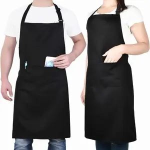 1pc adjustable chef apron with pockets - durable and lightweight - perfect for cooking, grilling, and baking - unisex design, essential for baking, professional chef style, holiday gift Kitchen Cooking Aprons Pocketed Aprons