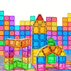 Building Blocks Stem Toy, Magnetic Building Tiles, 30/50/100 Pieces, Enhance Hand-Eye Coordination & Creativity, Educational Puzzle for Teens, Random Colors