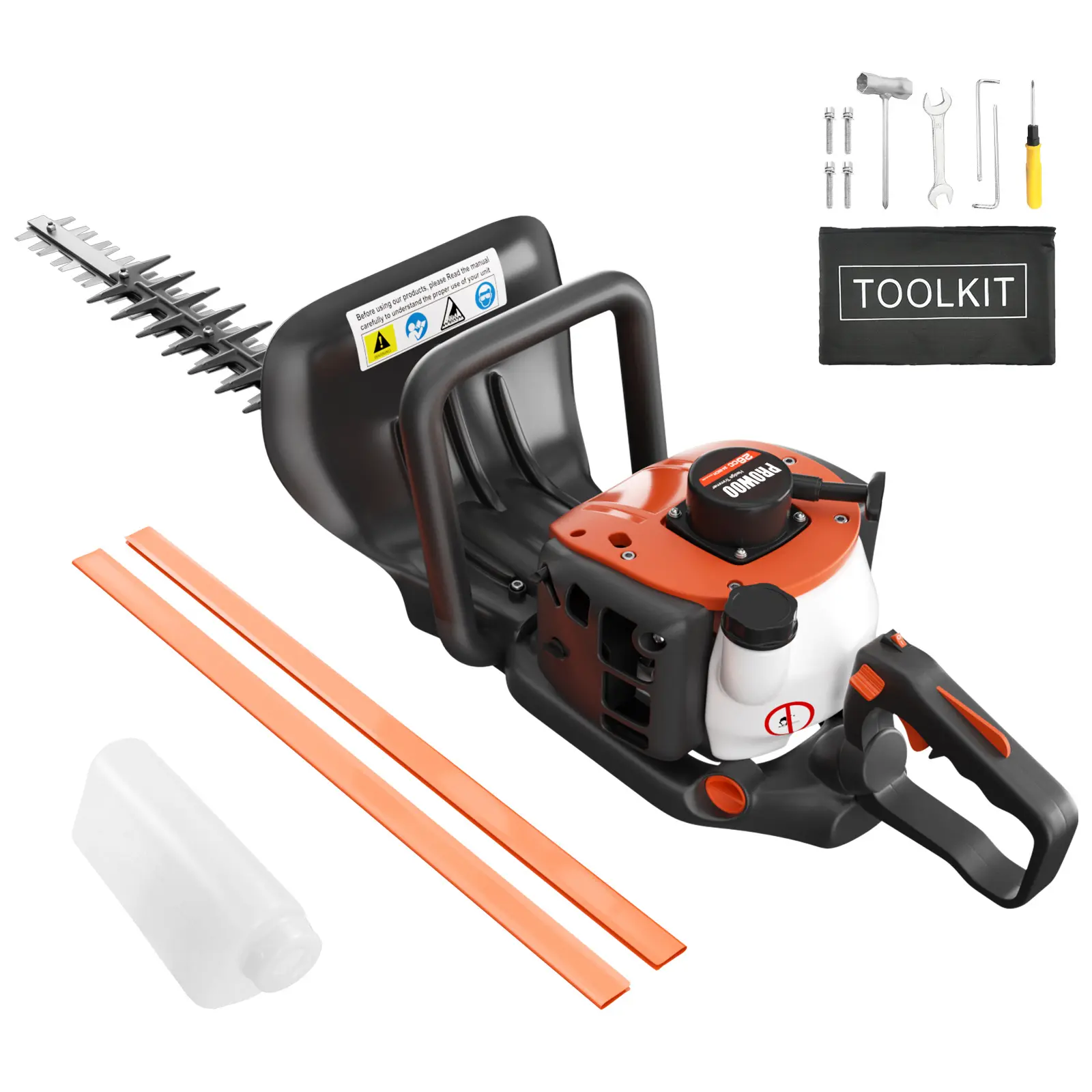 24-Inch  2 Cycle Gas Powered Dual Sided Hedge Trimmer,Garden Tool to Trim Shrubs,Bushes,and More