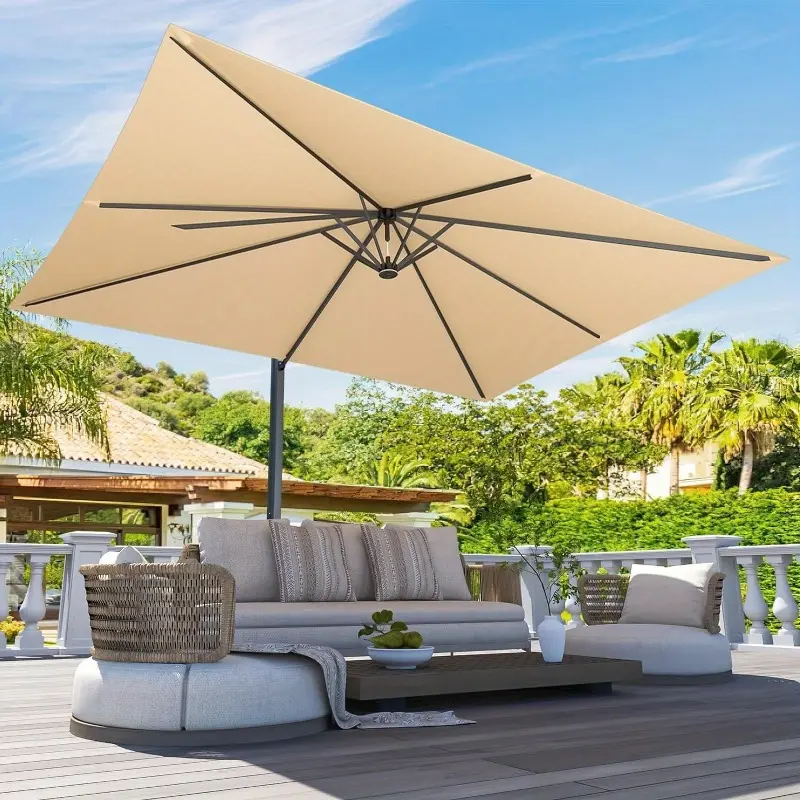 32 patio table with umbrella hole VINGLI 32-in W Outdoor Patio Table with Umbrella Hole/Cast Aluminum Round Patio Dining Table Bistro Table for Backyard Bronze one_size main image 0