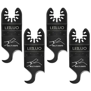 Swiilpo Oscillating Multi tool Hook Knife Blade for Carpet Roof Shingles Soft Materials Universal Oscillating Tool Accessory with Storage Bag Compatible with DeWalt Dremel Milwaukee and MoreQuesear