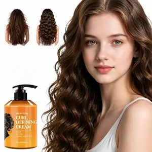 Curl Defining Cream (280ml) - Leave-In Treatment with Argan Oil for Hydration, Frizz Control & Defined Curls | Non-Sticky Formula volumizing  hair  care re mimpi hair fall dandruff shampoo Haircare Smooth Avocado Blend