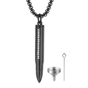 OIDEA Teardrop Gemstone Memorial Locket Necklace Stainless Steel Openable Keepsake Pendant Cremation Jewelry 22 Inch