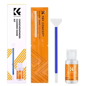 K&F CONCEPT 2-1 24mm Full Frame Sensor Cleaning Swab, Viewfinder Cleaning Swab, with 20ml Sensor Cleaner, DSLR Camera CMOS and CCD Sensor Cleaning Swab Kits Compatible with Nikon Sony Canon Camera