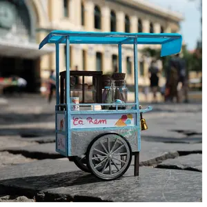 Saigon Ice Cream Street Cart DIY Kit Mô Hình Sài Gòn Thu Nhỏ - Xe Kem