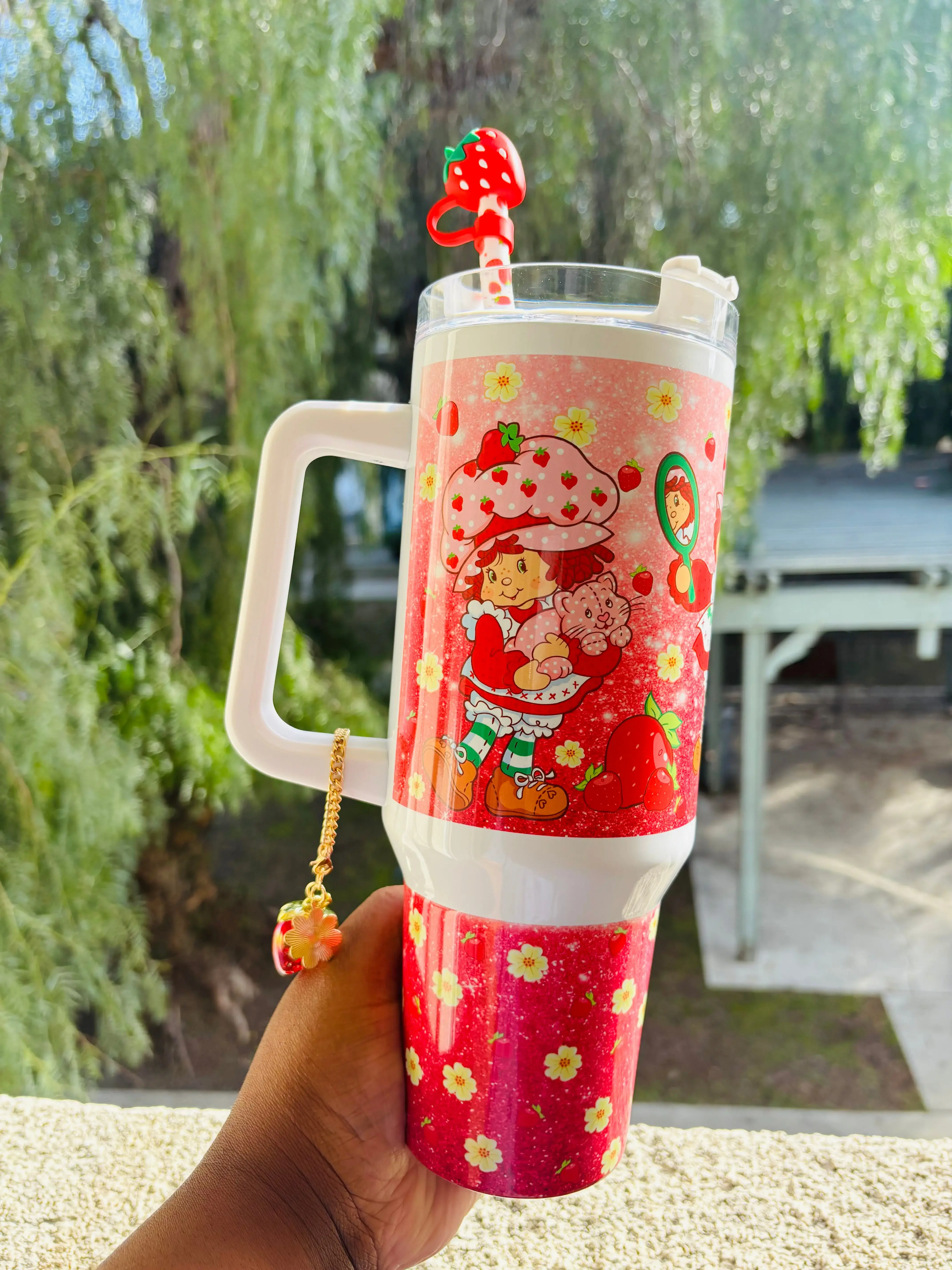 Strawberry shortcake w/accessories add on 40oz tumbler B7A