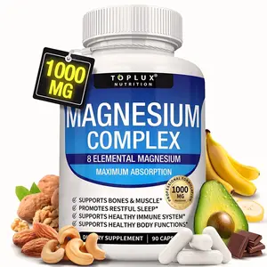 Viral Must-HavePremium Gentle FormulaNutrition Magnesium Complex 8 Essential Magnesium Multielemental Supplement Fitness Edible