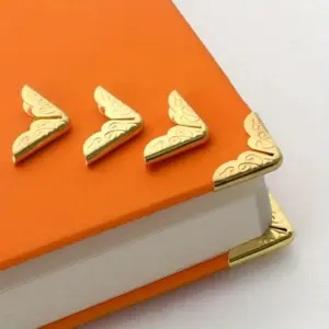 Book Corner Protector, 20pcs/set Elegant Iron Corner Protector for Books, Albums and Scrapbooks, School Supplies, Book Protectors Set