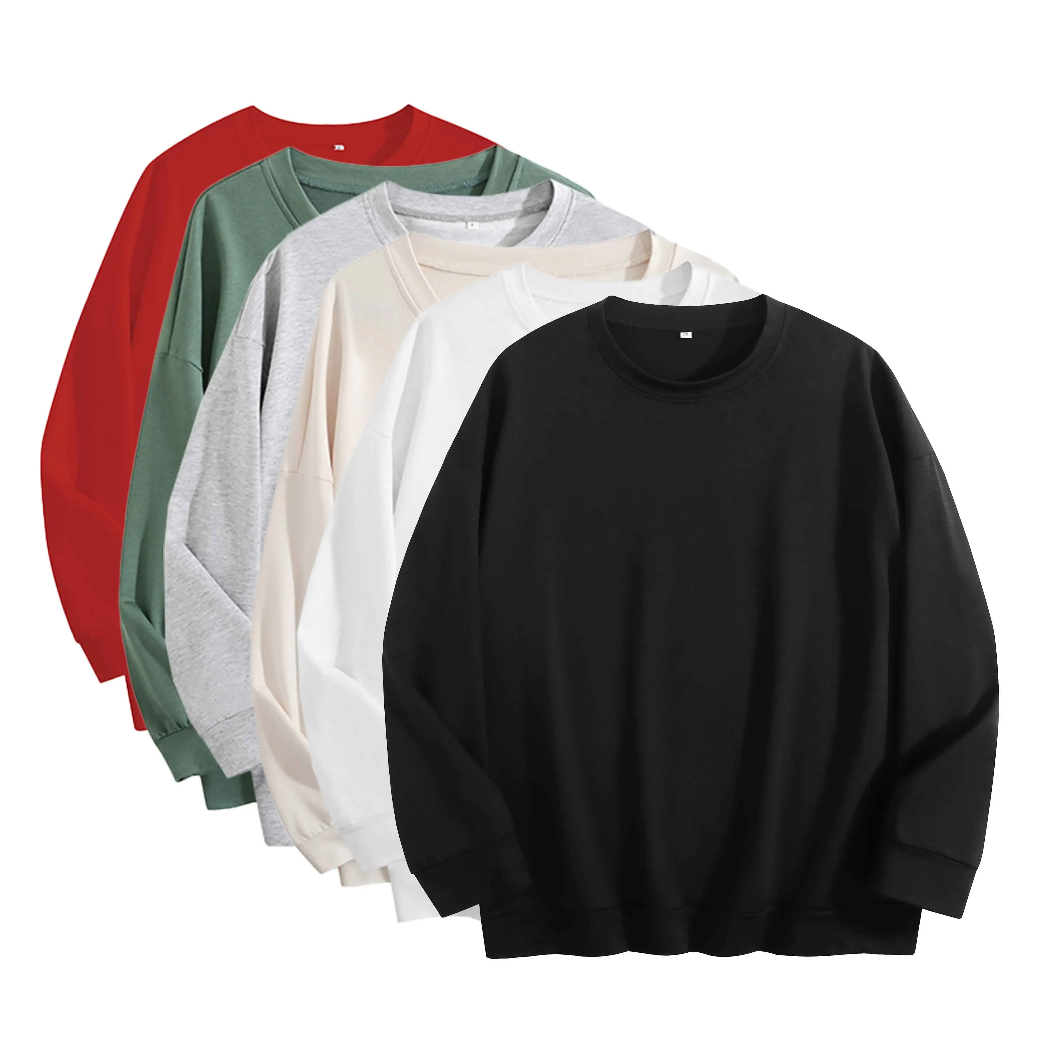 300G Unisex Soft Fleece Crewneck Sweatshirts for Men Women Versized Casual Tops  Minimalist Style Everyday Wear Cozy Warm Fall Winter Clothes