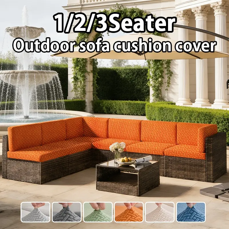 Universal Sofa Slipcover All-Seasons Pet-Friendly Non-Slip Washable Couch Covers Decorative Sofa Cover for Outdoor Decor, UV Resistant, Weather Resistant Cushions, Removable Washable Covers, Available in 1/2/3 Seater Options