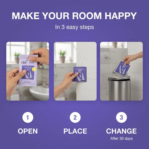 Aer Power Pocket Home Fragrance Assorted Bundle - Colorful Minimalist Compact, 5 Packs x 2 Units (10 Total Units), Blueberry & Citrus Scents, 1-Month Long-Lasting Freshness, Hanging Hook, for Everyday Use
