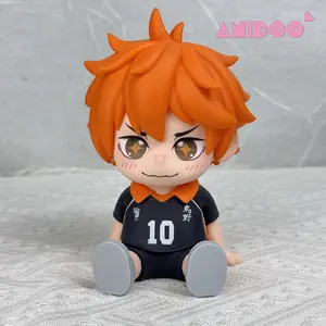 Haikyuu!! Hinata Shoyo Night Light - Touch Activated Desk Lamp for Anime Fans, Birthday Gift with 3 Color Modes Collectible Action Figure Decor for Bedroom Tap Pat Themed LED Night Light for Kids Adults​