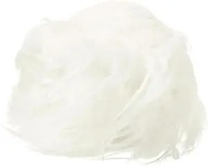 Faux Fur Fabric Precut Strips, 59" x 4" Fluffy Faux Fur Ribbon for DIY Crafts Christmas Halloween, White