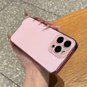 Minimalist Phone Case Like Original for iPhone 16 15 14 13 12  Pro Max Clear Glass Camera Protection