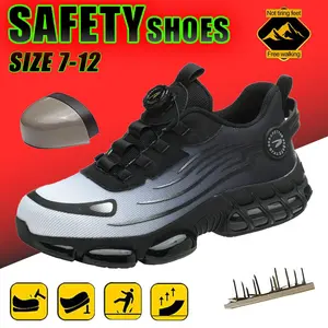 Composite Toe Men's Breathable Mesh Work Sneakers Anti Slip Safety Comfort Fit All Seasons Footwear Shoe