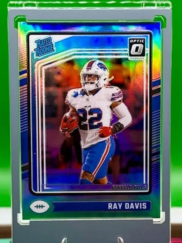 Panini Donruss 2024 Optic Football Holo Rated Rookie No 283 Ray Davis Buffalo Bills Trading Card Collectible Sports Memorabilia