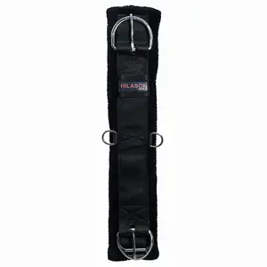 HILASON Western Horse Nylon Padded Fleece Straight Girth Stainless Steel Buckle | Cinch Strap for Horses Saddle