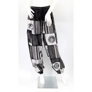 Old Gods Patchwork Cargo Harem Pants | Multi-Pocket Cotton