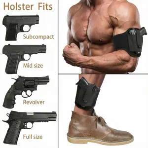 RapidDraw 2-in-1 Arm & Ankle Holster - Concealed Carry, Quick-Draw, Covert, Universal Fit for Men and Women, Neoprene Wrapped, Rubber Fabric, Left and Right Hand Compatible, Comfortable and Discreet Athlete Backpack Workout Sport Bags