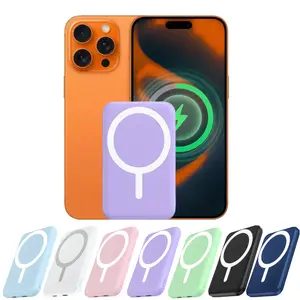 Podoru Magnetic Power Bank, 5000mAh for MagSafe  Battery Pack Fast Wireless Mobile Charger and USB-C Cable, for  17/16/15/14/13/12 compatible Multi-Function travel emergency compact mini gadget outdoor trip Lightweight Rechargeable Charging power bank