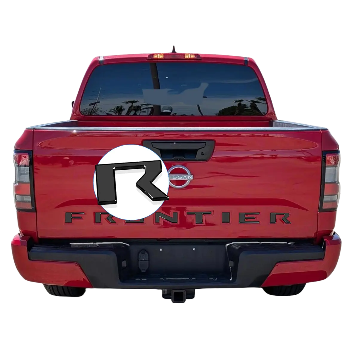 Tailgate letters insert Compatible for 2022 2023 2024 2025 Nissan Frontier Models 3D badges Anti FadeCoating Gloss black