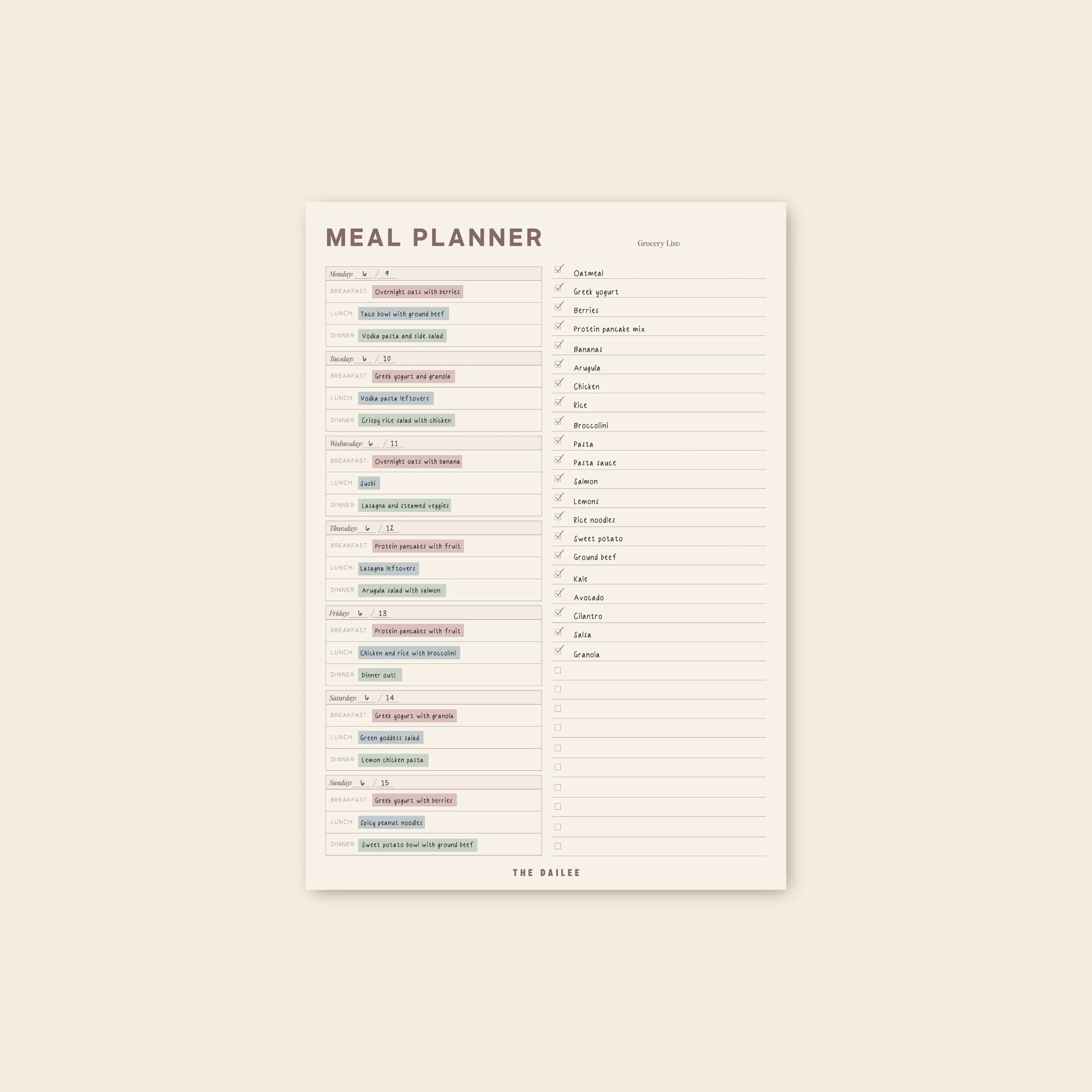 Fridge Meal Planner