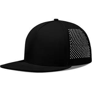 M/L/XL/XXL Oversize Flat Bill Baseball Cap for Men Women Quick Dry Snapback Hats Summer Mesh 5 Panel Cap