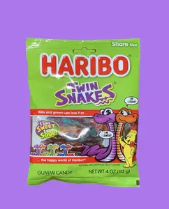 Haribo Twin Snakes Sweet & Sour Gummi Candy