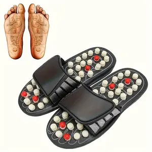 Acupoint Health Care Massage Slippers Polka Dot Japanese Rotating Foot Health Care Foot Health Slippers with Non-Slip Feature