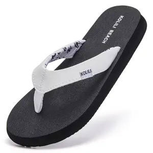 KOLILI Women's Yoga Mat Fashionable Arch Support Flip Flops Sandals Comfortable Max Cushioned Thong Sandals for Outdoor Vacation Beach Summer Walking, Foot Pain & All-Day Comfort