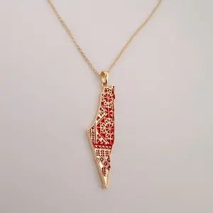 Tatreez Pali shaped necklace