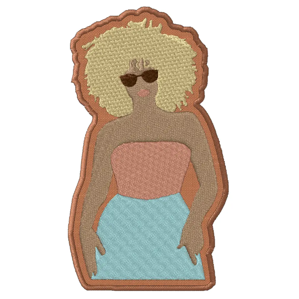 Afro Chic Embroidered Iron-on Patch - Black Girl Magic Iron-On and Sew-On Patch