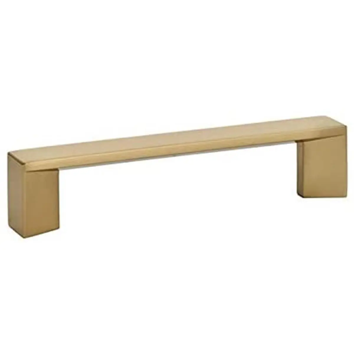 Emtek 86266US4 Trinity Design Door Pull - Satin Brass with Bronze Rod, 6 in. Center-to-Center Door Handle Hardware, Installation Screws Included