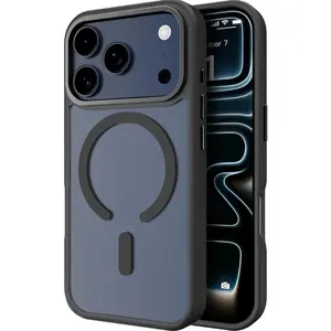 Designed for iPhone 17 16 15 14 13 12 11pro max plus phone Case,  for iPhone 17 Pro Max phone Cases [Compatible with MagSafe][Translucent Matte][Anti-Yellow][Anti-Fingerprint] Shockproof Protective Slim Case for 17 Pro Max(Black)