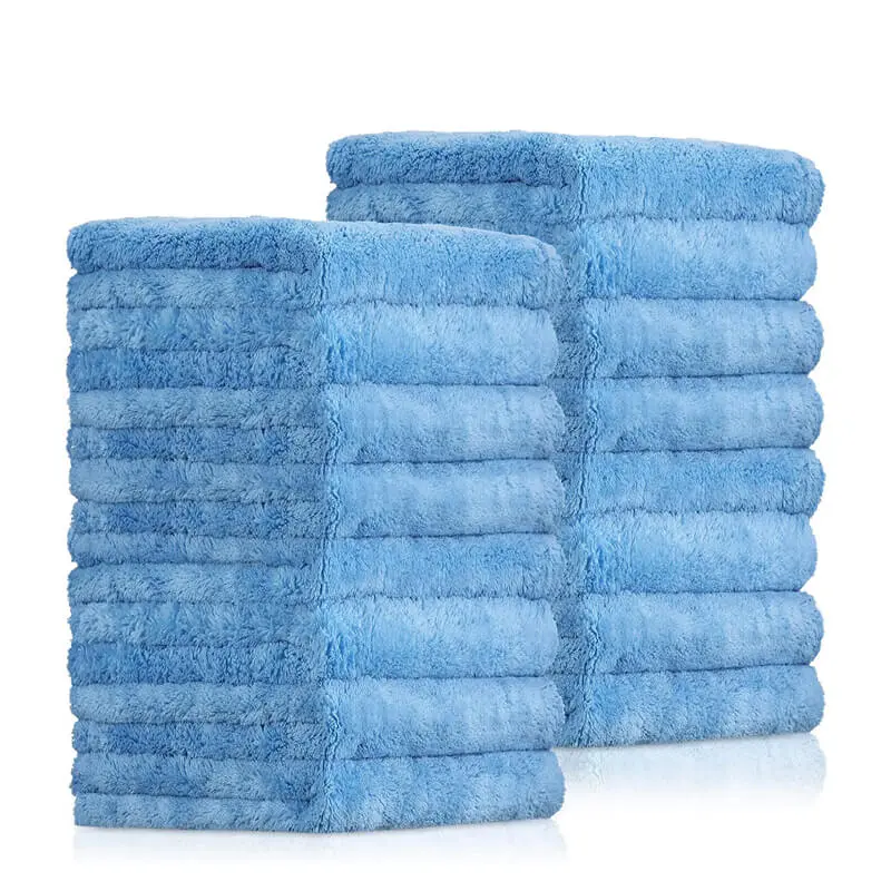 Wholesale: 120 Pcs Edgeless Coral Fleece Microfiber Towel (16"x16", 450GSM)