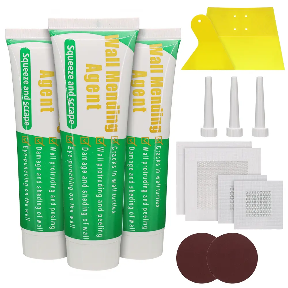 Drywall Repair Kit(3x100g), Spackle Wall Patch Kit with Scraper, Quick and Easy Plaster Hole Filler for Home, Apartment, Office Use, Scrawl, DIY, Tools, Mother’s Day Gifts