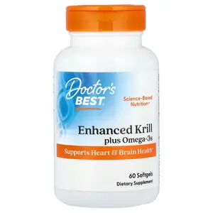 Doctor's Best Enhanced Krill Plus Omega3s , 60 Softgels