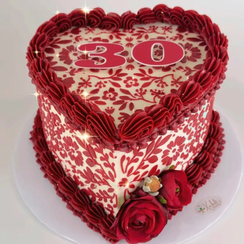 Floral Cake Stencil