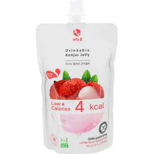 Jelly. B Sugar-Free Ambient Konjac Jelly Drink, Lychee Flavor Natural Fruit Snack with Konjac Fiber, Healthy Treat for Snack Drinks Lovers Jelly. B Sugar-Free Ambient Konjac Jelly Drink, Lychee Flavor Natural Fruit Snack with Konjac Fiber, Healthy Treat for Snack Drinks Lovers