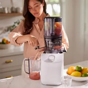 Nama C2 Cold Press Juicer + Blender Multifunctional Kitchen Appliance for Juicing & Blending Whole Fruits Veggies Easy Clean Design