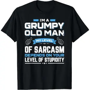 Funny Grandpa Shirt Grandad Gift Idea I Am A Grumpy Old Man T-Shirt