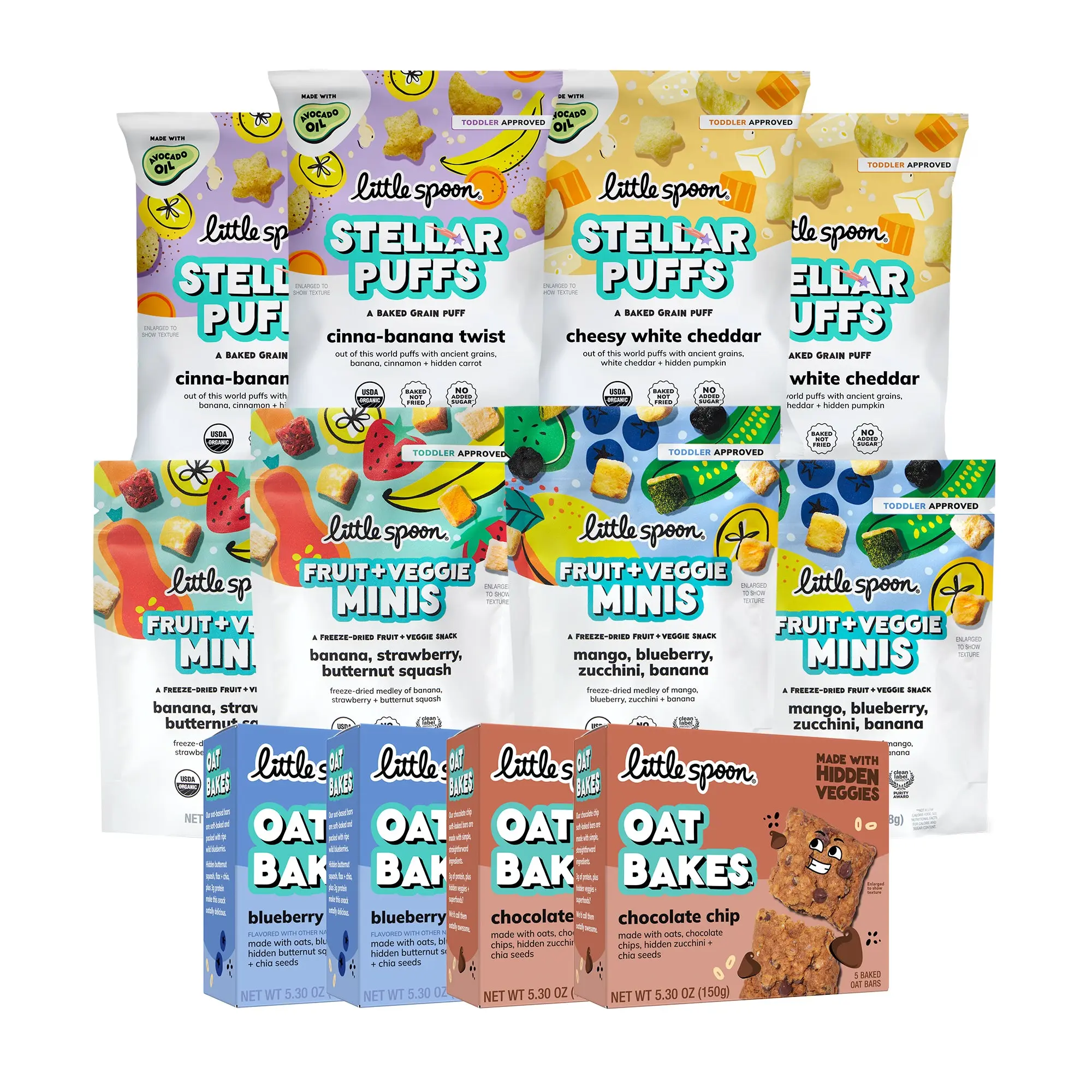 Crunchy Plant-Based Gluten-Free Younger Kid Snacks - 12-Pack Dried Strawberry & Banana Fruit Snacks